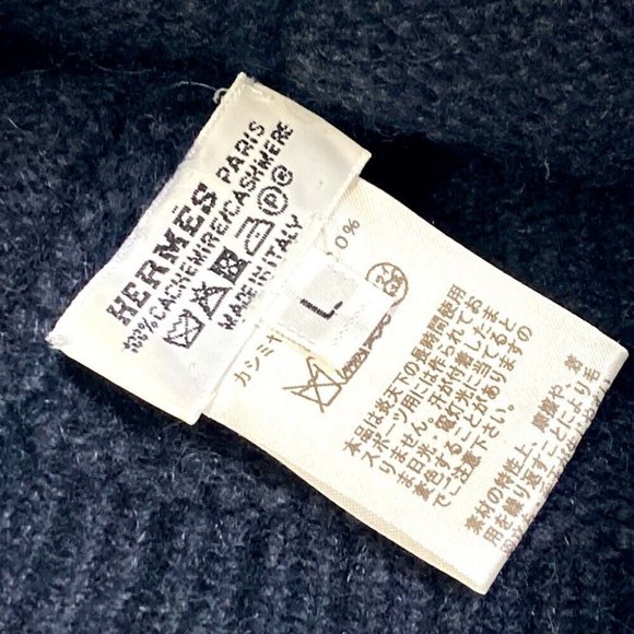 HERMES Beanie Apparel/fashion accessories Knit hat Cashmere Black - Picture 9 of 11